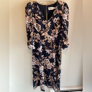 Eliza J 3/4 Sleeve Floral Dress